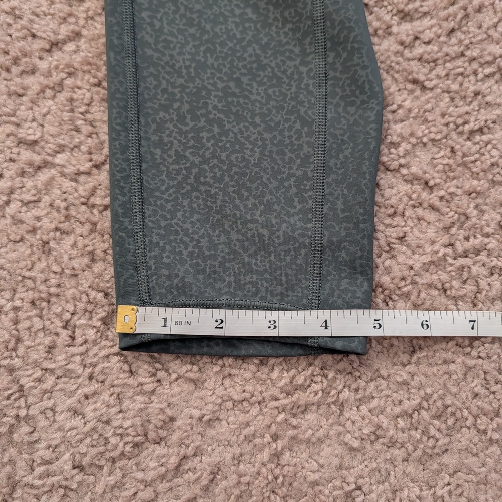 Athleta Green Static Ultimate Stash Pocket Textured 7/8 Tight Size 1X - Picture 9 of 9